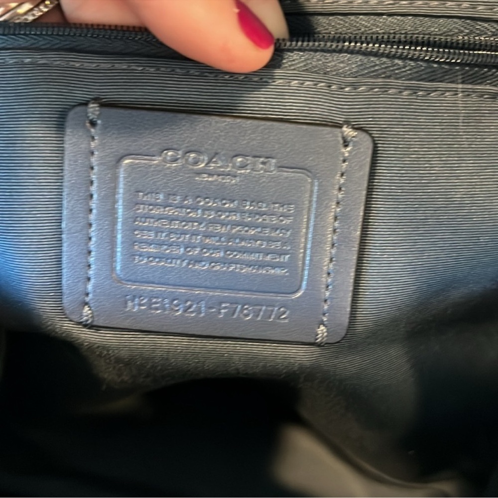 Coach Multicolor Logo Leather Backpack - Picture 7 of 9